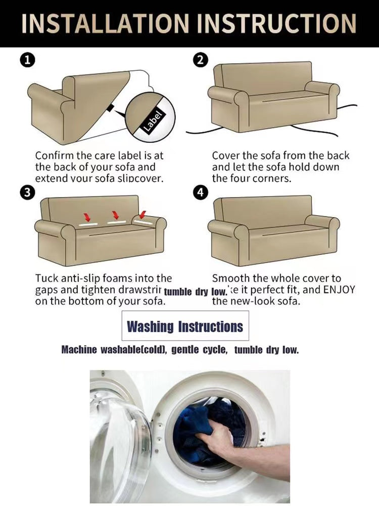 4 sizes Stretchy Sofa Cover