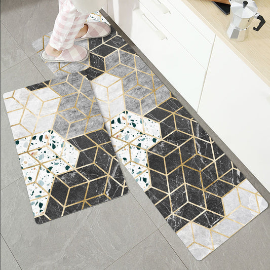 Anti-Slip Kitchen area rug 2 pieces in 1 set