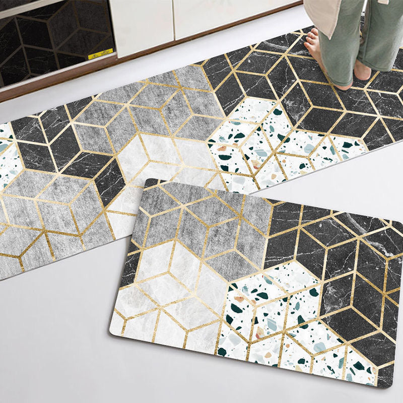 Anti-Slip Kitchen area rug 2 pieces in 1 set