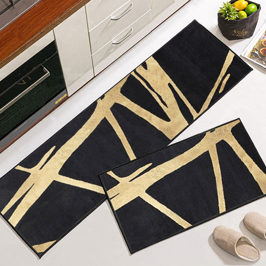 Anti-Slip Kitchen area rug 2 pieces in 1 set