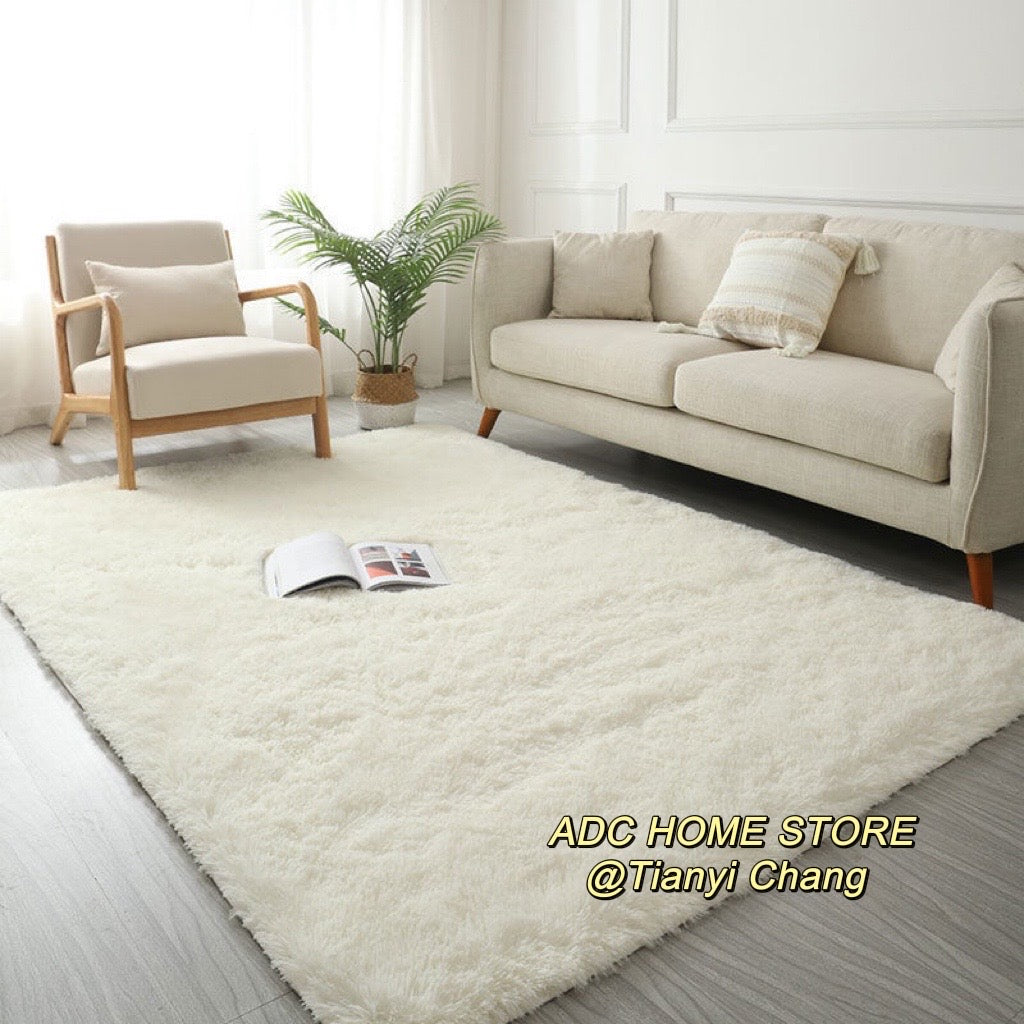 Area Rug Fluffy long hair extra large rug