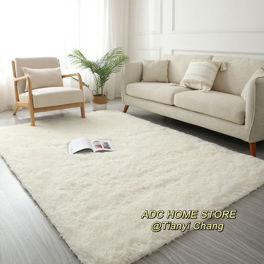 Area Rug Fluffy long hair extra large rug