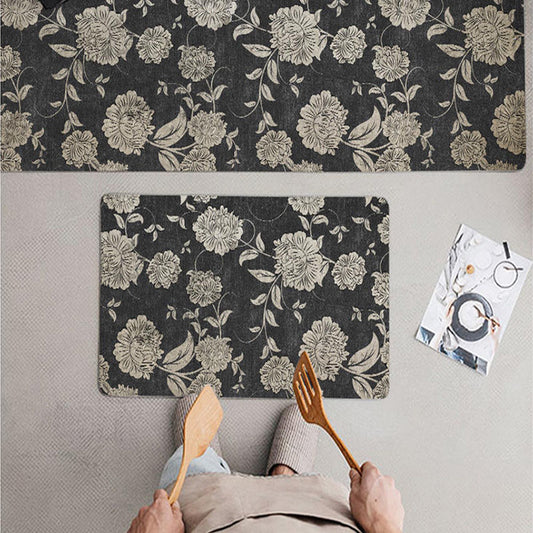 Anti-Slip Kitchen area rug 2 pieces in 1 set