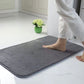 Bathroom mat 1 piece dark grey