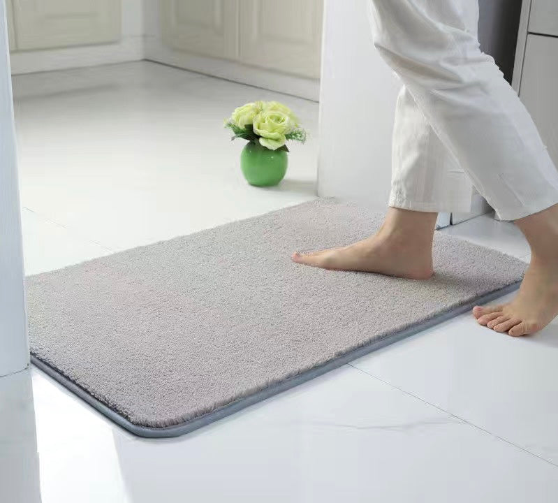Bathroom mat 1 piece Light Grey